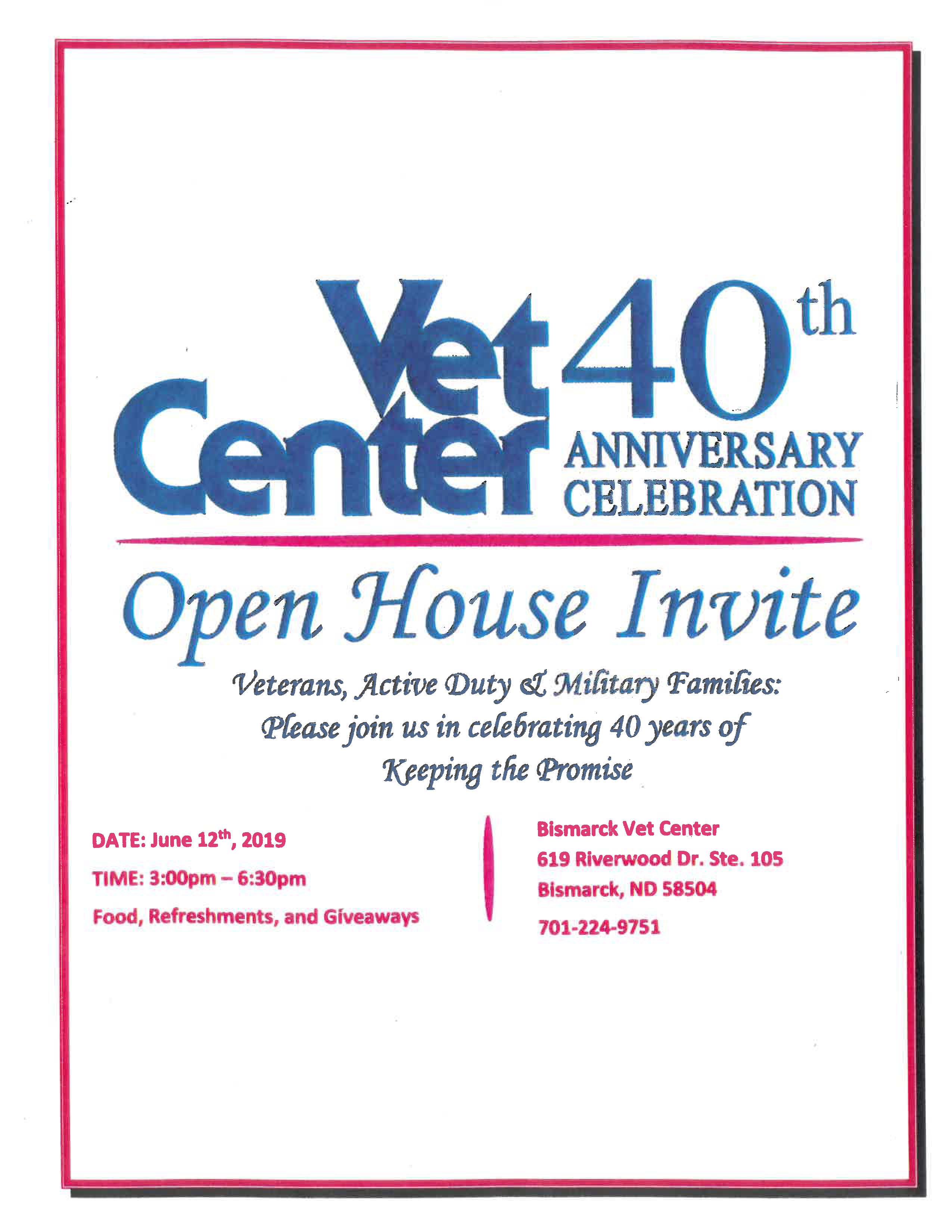 Vet Center Open House - Bismarck